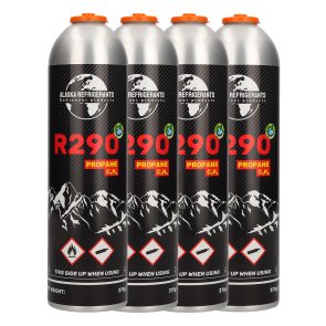 4 x Alaska Refrigerants R290 propan - 370g / 750 ml