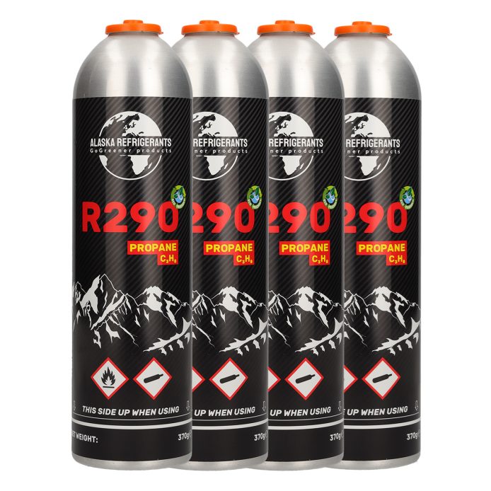 4 x Alaska Refrigerants R290 propan - 370g / 750 ml